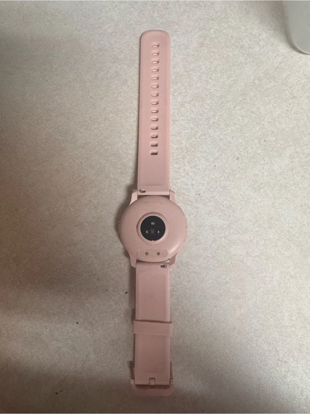 Pink Smartwatch with Silicone Band - Unbranded